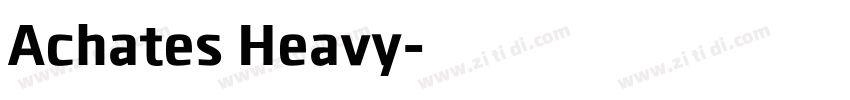 Achates Heavy字体转换
